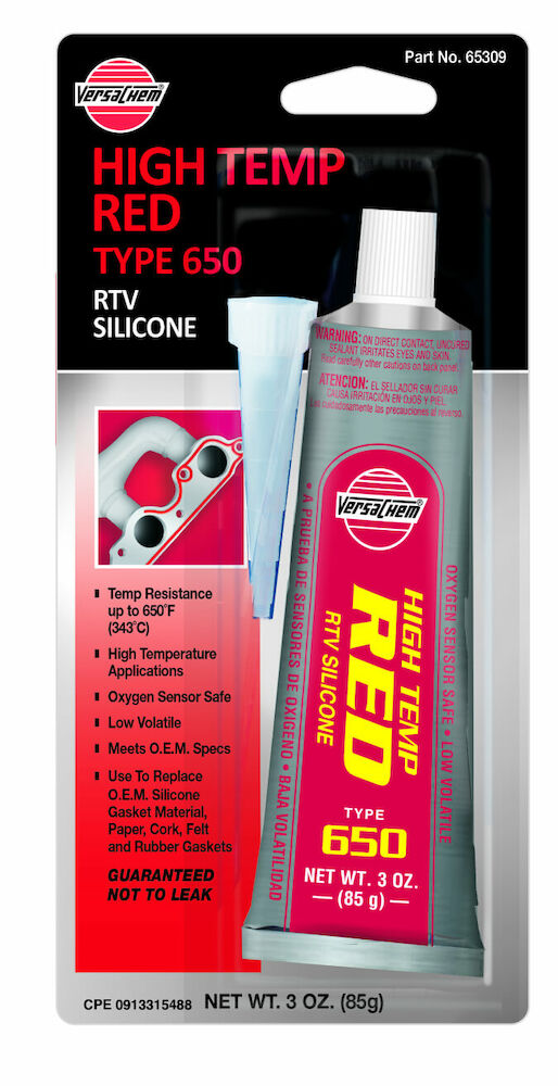 941653090 RED SILICONE 650 TUBE 85 G IN BLISTERVERPAKKING